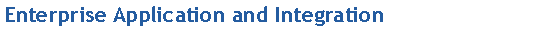 Text Box: Enterprise Application and Integration
